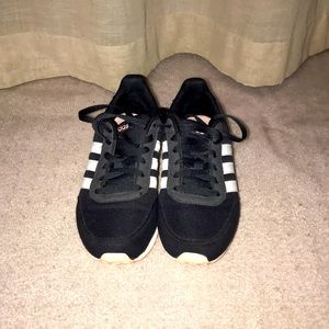 EUC!✨ Adidas Joggers - black / pink